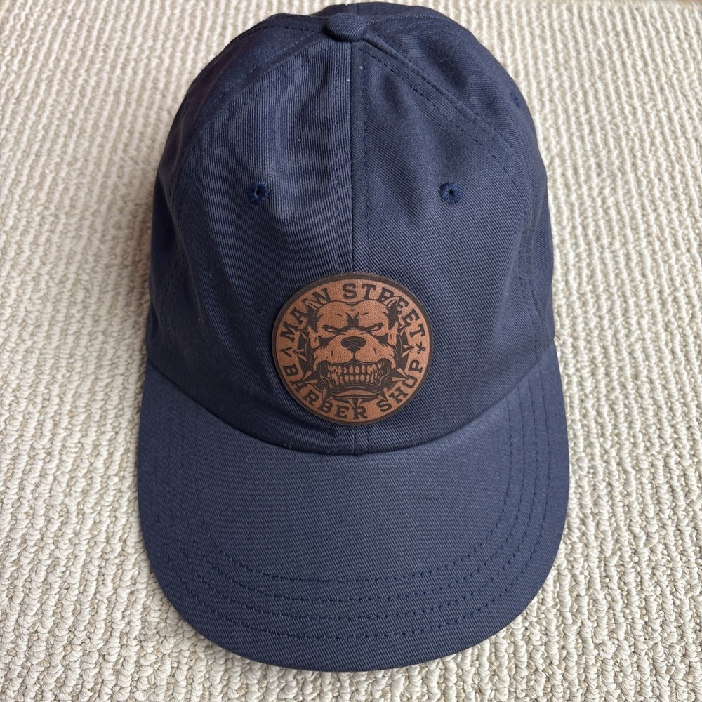 Main Street Barber Shop Kennebunk Maine Strapback Baseball Hat Cap Adjustable